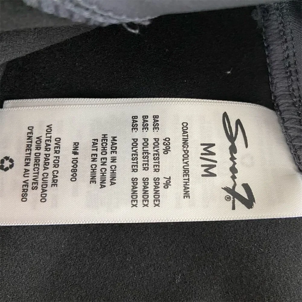 7 For All Mankind Women's Grey High-Waisted faux leather leggings Size M